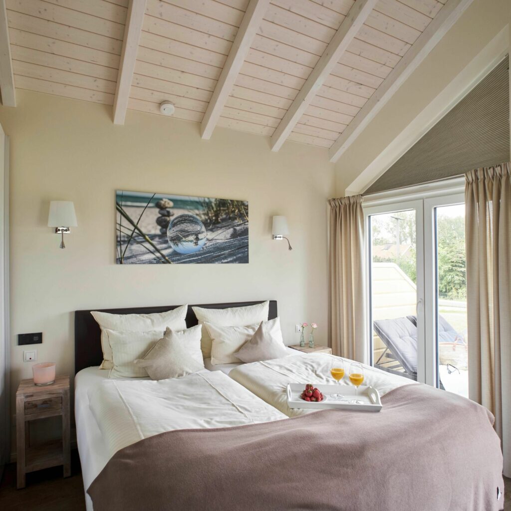 Schlafzimmer in Ferienwohnung Grömitz