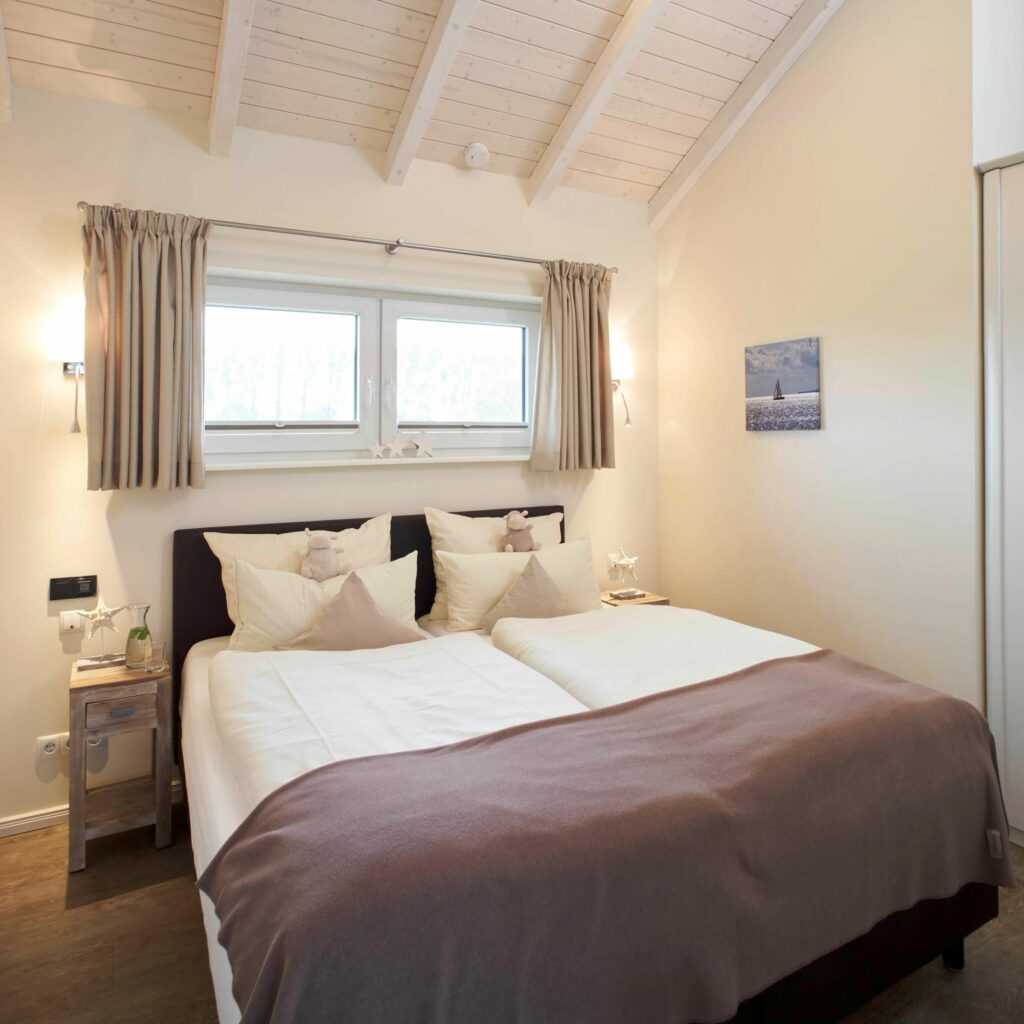 Schlafzimmer in Ferienwohnung Grömitz
