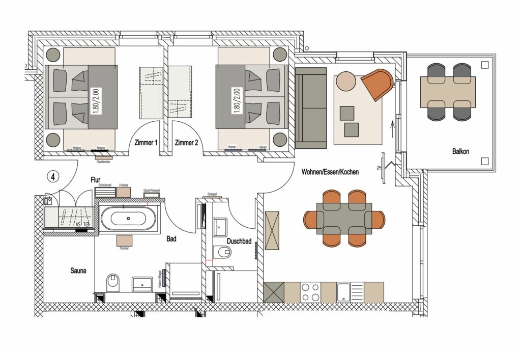 Grundriss Ferienhaus Grömitz