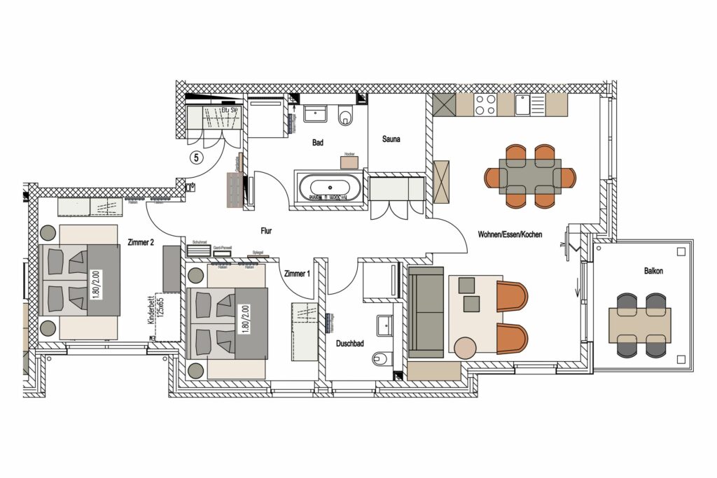 Grundriss Ferienhaus Grömitz