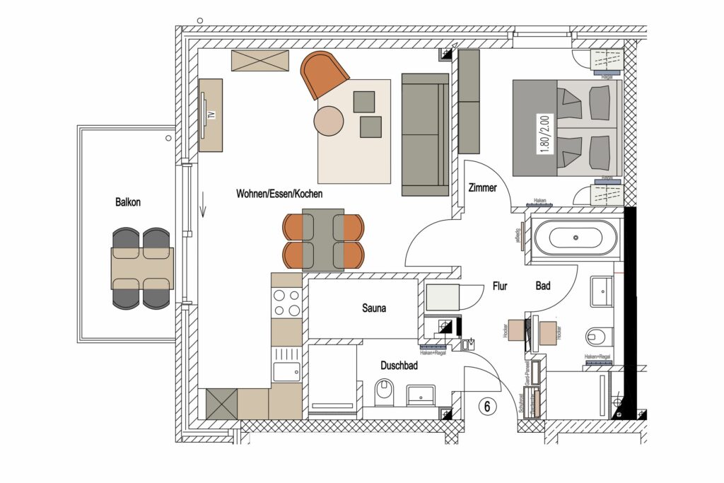 Grundriss Ferienhaus Grömitz