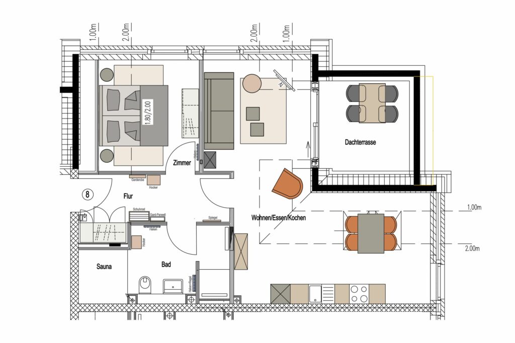 Grundriss Ferienhaus Grömitz